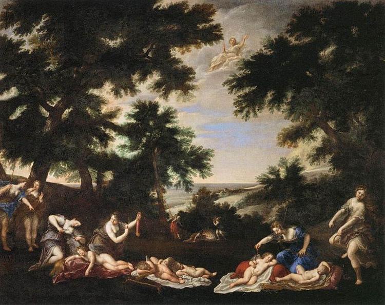 Albani  Francesco The Cupids Disarmed oil painting image